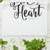 Ihr Herz segnen Geschirrtuch (Gefaltet)