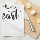 Ihr Herz segnen Geschirrtuch (Viertel Falte)