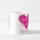 Ihr Herz segnen Kaffeetasse (Vorderseite Links)