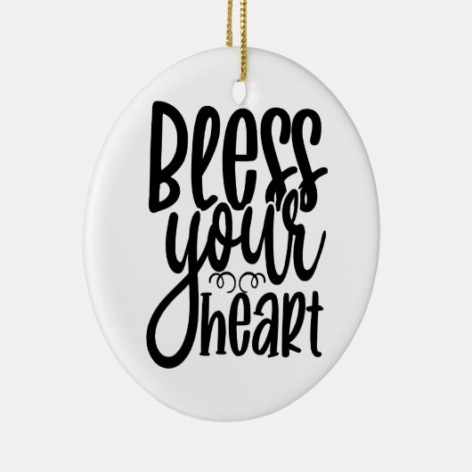 Ihr Herz segnen Keramik Ornament (Rechts)