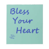 Ihr Herz segnen Notizblock (Vorderseite)