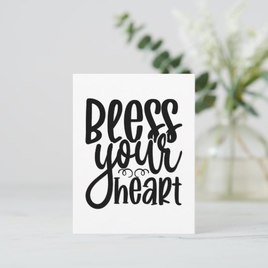 Ihr Herz segnen Postkarte (Stehend Vorderseite)