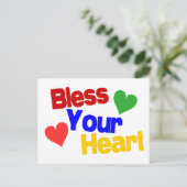 Ihr Herz segnen Postkarte (Stehend Vorderseite)