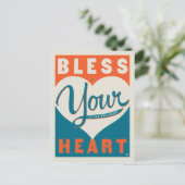 Ihr Herz segnen Postkarte (Stehend Vorderseite)