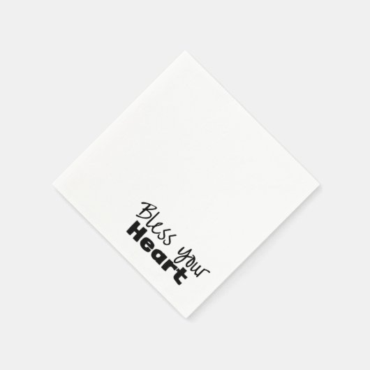 Ihr Herz segnen Serviette (Ecke)