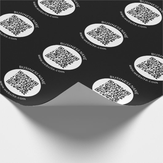 Ihr hochgeladener QR-Code | Bearbeiten von Text un Geschenkpapier (Ecke)