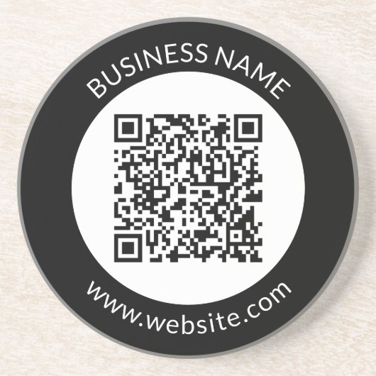 Ihr hochgeladener QR-Code | Bearbeiten von Text un Getränkeuntersetzer (Vorne)