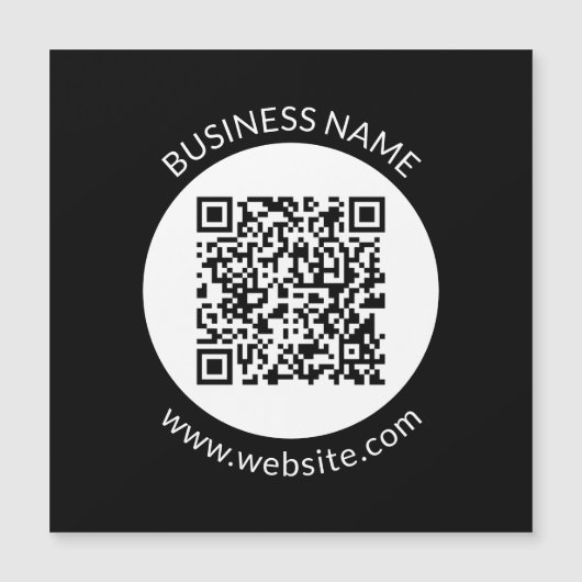 Ihr hochgeladener QR-Code | Bearbeiten von Text un Magnetkarte (Vorderseite)