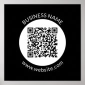 Ihr hochgeladener QR-Code | Bearbeiten von Text un Poster (Vorne)