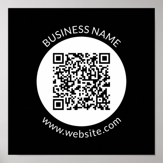 Ihr hochgeladener QR-Code | Bearbeiten von Text un Poster (Vorne)