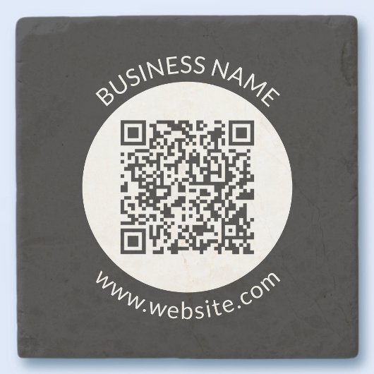 Ihr hochgeladener QR-Code | Bearbeiten von Text un Steinuntersetzer