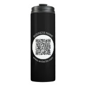 Ihr hochgeladener QR-Code | Bearbeiten von Text un Thermosbecher (Vorderseite)