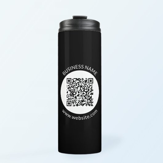 Ihr hochgeladener QR-Code | Bearbeiten von Text un Thermosbecher