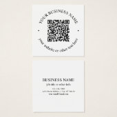 Ihr hochgeladener QR-Code Plus bearbeitbarer Circl (Vorne & Hinten)