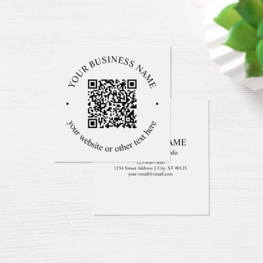 Ihr hochgeladener QR-Code Plus bearbeitbarer Circl (Schreibtisch)