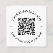 Ihr hochgeladener QR-Code Plus bearbeitbarer Circl Begleitkarte (Vorderseite)