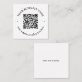 Ihr hochgeladener QR-Code Plus bearbeitbarer Circl Begleitkarte (Vorne/Hinten)