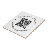 Ihr hochgeladener QR-Code Plus bearbeitbarer Circl Fliese (Seite)