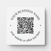 Ihr hochgeladener QR-Code Plus bearbeitbarer Circl Fotoplatte (Vorderseite)