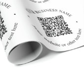 Ihr hochgeladener QR-Code Plus bearbeitbarer Circl Geschenkpapier (Rolleneckpunkt)