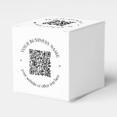 Ihr hochgeladener QR-Code Plus bearbeitbarer Circl Geschenkschachtel (Vorderseite)