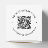 Ihr hochgeladener QR-Code Plus bearbeitbarer Circl Geschenkschachtel (Oben)