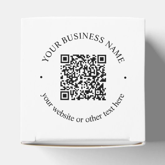 Ihr hochgeladener QR-Code Plus bearbeitbarer Circl Geschenkschachtel (Oben)