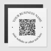 Ihr hochgeladener QR-Code Plus bearbeitbarer Circl Magnetkarte (Vorne/Hinten)