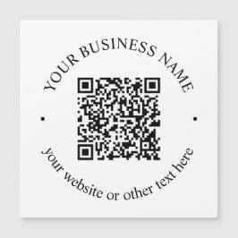 Ihr hochgeladener QR-Code Plus bearbeitbarer Circl Magnetkarte