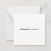 Ihr hochgeladener QR-Code Plus bearbeitbarer Circl Mitteilungskarte (Rückseite)