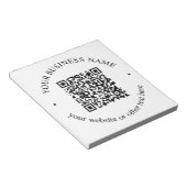 Ihr hochgeladener QR-Code Plus bearbeitbarer Circl Notizblock (angewinkelt)