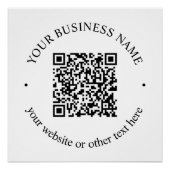 Ihr hochgeladener QR-Code Plus bearbeitbarer Circl Poster (Vorderseite)