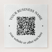 Ihr hochgeladener QR-Code Plus bearbeitbarer Circl Puzzle (Vertikal)