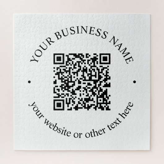 Ihr hochgeladener QR-Code Plus bearbeitbarer Circl Puzzle (Vertikal)