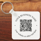 Ihr hochgeladener QR-Code Plus bearbeitbarer Circl Schlüsselanhänger (Vorderseite)
