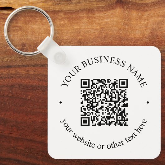 Ihr hochgeladener QR-Code Plus bearbeitbarer Circl Schlüsselanhänger (Vorderseite)