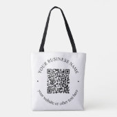 Ihr hochgeladener QR-Code Plus bearbeitbarer Circl Tasche (Rückseite)