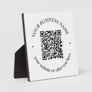 Ihr hochgeladener QR-Code plus editierbarer kreisf Fotoplatte