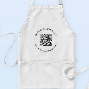 Ihr hochgeladener QR-Code plus editierbarer kreisf Schürze
