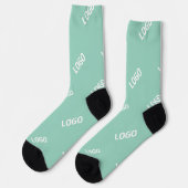 Ihr hochgeladenes Bild oder Logo gekachelt | Hell- Socken (Linkes Detail)