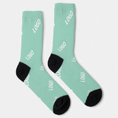 Ihr hochgeladenes Bild oder Logo gekachelt | Hell- Socken (Rechts)