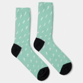 Ihr hochgeladenes Bild oder Logo gekachelt | Hell- Socken (Rechts)