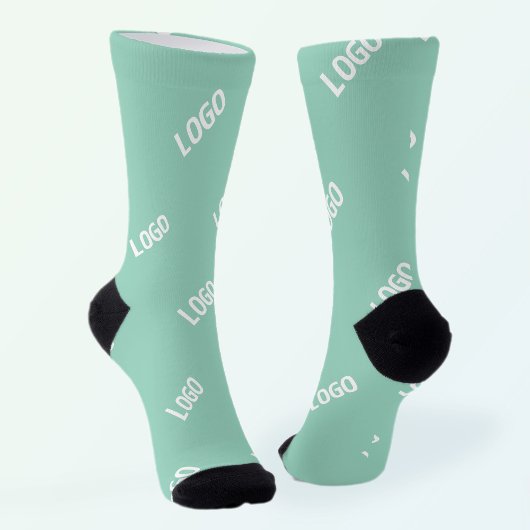 Ihr hochgeladenes Bild oder Logo gekachelt | Hell- Socken