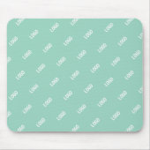 Ihr hochgeladenes Bild oder Logo | Helles Aquamari Mousepad (Vorne)