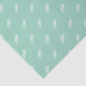 Ihr hochgeladenes Bild oder Logo | Helles Aquamari Seidenpapier (Ausschnitt)