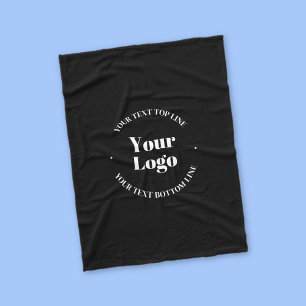 Ihr hochgeladenes Firmenlogo oder anderes Design Fleecedecke
