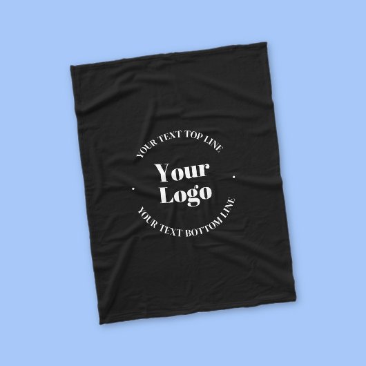 Ihr hochgeladenes Firmenlogo oder anderes Design Fleecedecke