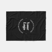 Ihr hochgeladenes Firmenlogo oder anderes Design Fleecedecke (Vorderseite (Horizontal))