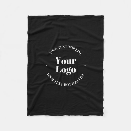 Ihr hochgeladenes Firmenlogo oder anderes Design Fleecedecke (Vorderseite)