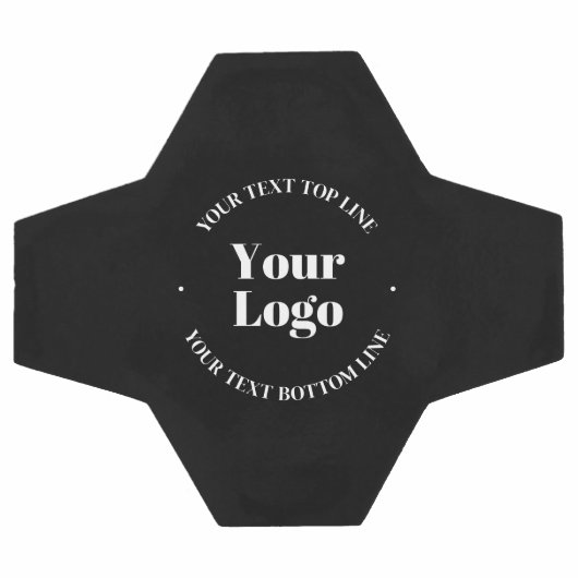 Ihr hochgeladenes Firmenlogo oder anderes Design Fußball (Flach)